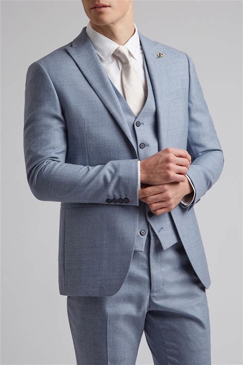 dusty blue suit mens